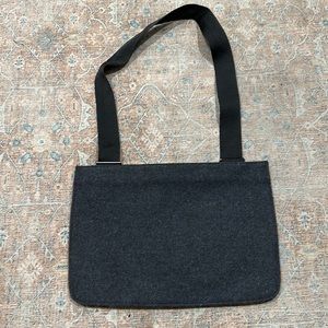 Tano New York Wool Grey/Black Rectangle Mini Tote